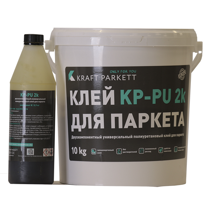Клей двухкомпонентный Kraft Parkett KP-PU 2k Клей двухкомпонентный Kraft Parkett KP-PU 2k