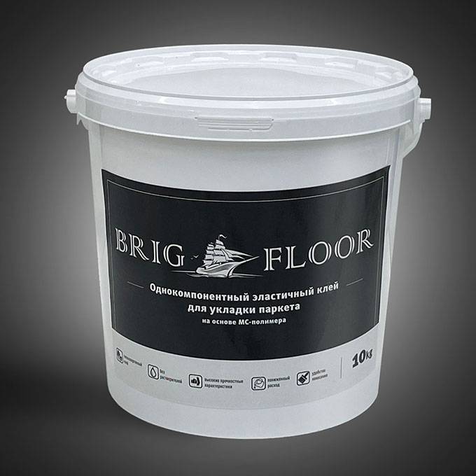 Однокомпонентный  Эластичный Клей BRIG FLOOR (10кг), упаковка 1 шт