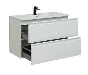 Тумба под раковину Allen Brau Eclipse 100 1.E1003.WM белый матовый