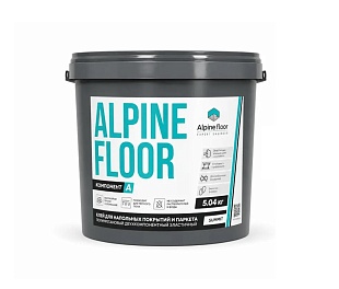 Двухкомпонентный полиуретановый клей Alpine Floor Профи Фикс 2К 5,04 кг Компонент A