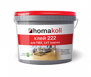 Клей для ПВХ, LVT плитки Homakoll 222 (3.5 кг), упаковка 1 шт