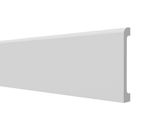 Плинтус напольный Decor Dizayn DD706 гладкий 80х13х3000 мм, упаковка 1 шт