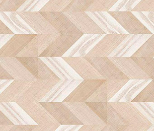 Клеевое напольное пробковое покрытие Corkstyle Chevron Creme, упаковка 3.0 м