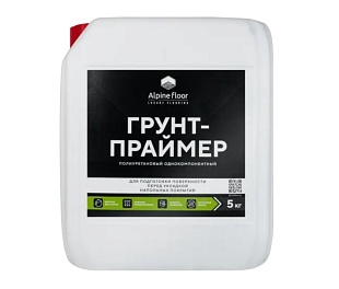 Полиуретановый однокомпонентный грунт-праймер Alpine floor 5 кг
