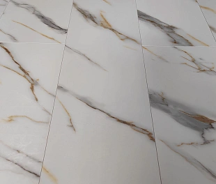 Замковый виниловый пол Stone Floor MSPC Big Stone Мрамор Бело-золотой DC833 MP 1220х234х8 мм, упаковка 1,713 м