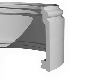 Плинтус напольный Decor Dizayn DD701F гибкий 100х16х2000 мм, упаковка 1 шт