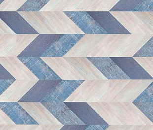 Замковое напольное пробковое покрытие Corkstyle Chevron Blue, упаковка 1.883 м