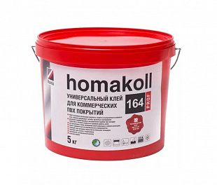 Клей для коммерческих ПВХ покрытий Homakoll 164 Prof (5 кг), упаковка 1 шт