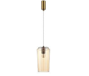 Подвес Eleganza, D150xH270 мм, 1хЕ27 40Вт, янтарный